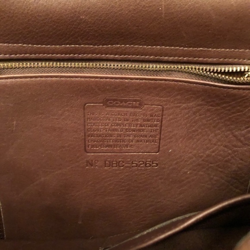 Coach vintage brown leather briefcase laptop bag - Picture 10 of 15